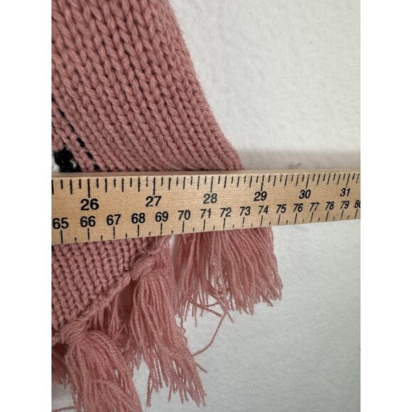 Disney x HM Girls pink Minnie Mouse fringe poncho sz 8-12 - Picture 5 of 6